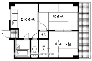 八瀬ロイヤルハイツ【101号室】の間取り