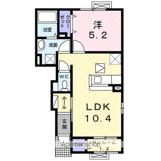 K・カルテット【1階】の間取り