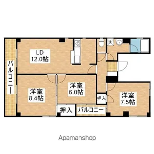 サニーサイドⅢ【2階】の間取り