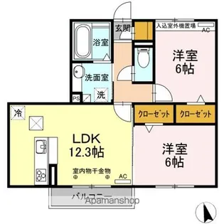リジュール【1階】の間取り