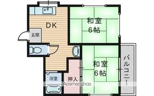 パラシオン西町【1階】の間取り