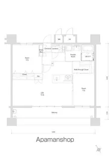 エンクレスト博多EXCEED【13階】の間取り