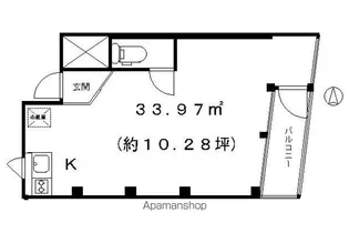 KAWARAMACHI PLACE【402号室】の間取り