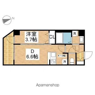 メイクス上前津Ⅲ【5階】の間取り