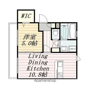 ウェルデンス幕張【1階】の間取り