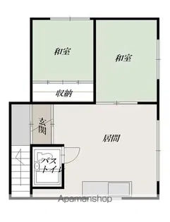 スノーホワイト(旧あずまコーポ)【202号室】の間取り