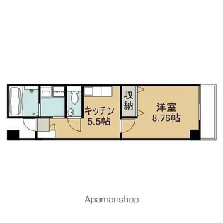 THE BROOKHOUSE【303号室】の間取り
