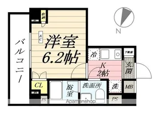 スカイコート川崎京町【1階】の間取り