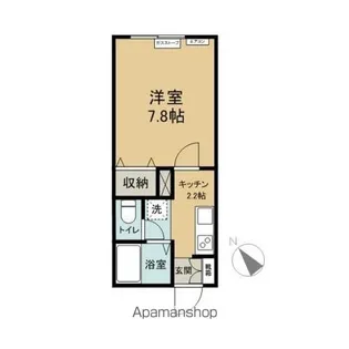 アパートメントSATO【202号室】の間取り