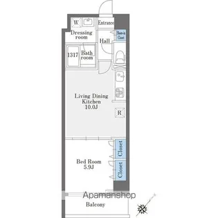 LA DOUCEUR巣鴨WEST【3階】の間取り