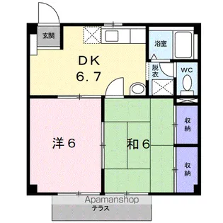 メゾン・ユーアイ【1階】の間取り