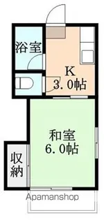 コーポ万亀 B棟【1階】の間取り