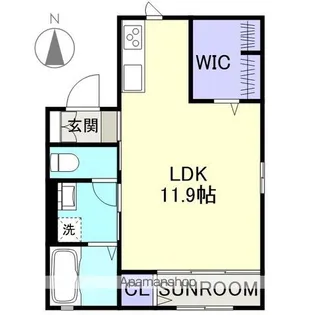 サニーウェル【202号室】の間取り