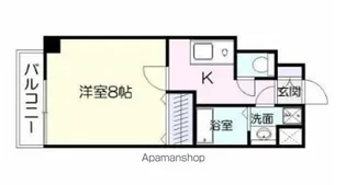 インプレイス中央【3階】の間取り