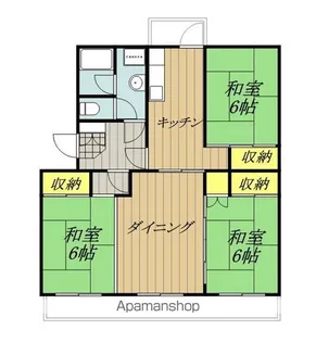 黒田マンション【104号室】の間取り