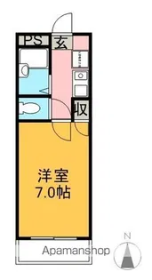 エルディム横川Ⅱ【102号室】の間取り