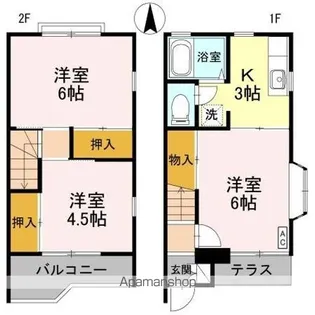 サーパス・21 A【1階】の間取り