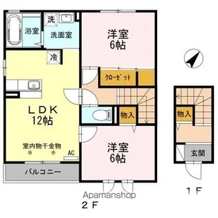 ビューテラス【2階】の間取り