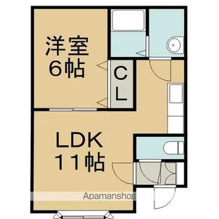 PEER HILLS Ⅱ【2階】の間取り