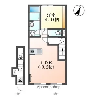 グランツ【203号室】の間取り