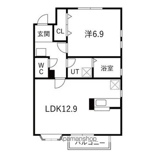 エクセラン【1階】の間取り