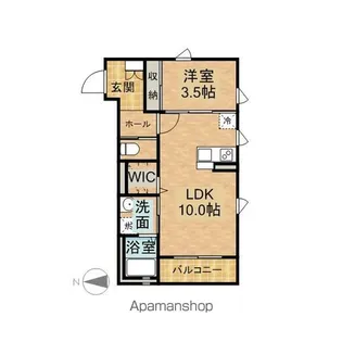 アペーゴ【103号室】の間取り