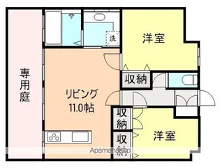 ゴールデンヴィラMⅢ【112号室】の間取り