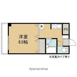 ヒルフォート安倍館【301号室】の間取り