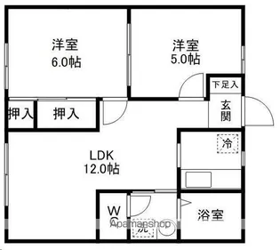 STグリーンヒルズB棟【102号室】の間取り