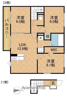 彩B【2階】の間取り