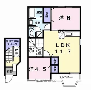 メゾンド・セトルⅠ【2階】の間取り