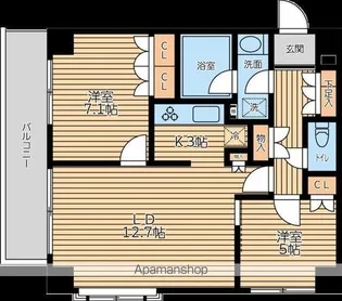 KDXレジデンス代官山Ⅱ【1階】の間取り