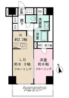 カメリアコート 新宿【5階】の間取り