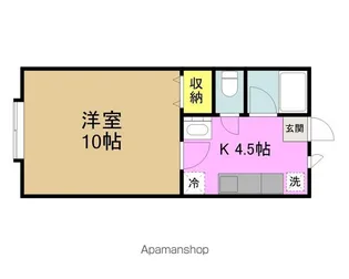 D−PALETTE【203号室】の間取り