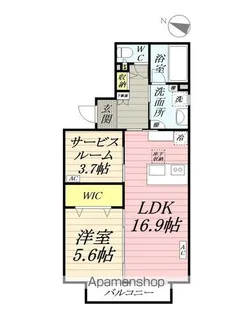 ポルテ いちか【1階】の間取り