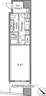 レジディア恵比寿Ⅱ【3階】の間取り