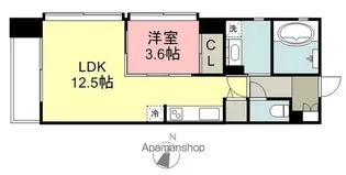 カーサ・デル・プラド北目町【6階】の間取り