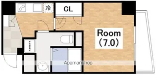 エグゼ阿倍野【13階】の間取り