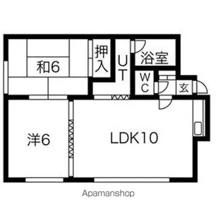 レジデンスヒルトップⅠ【202号室】の間取り