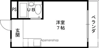 長栄寺ハイツ【1階】の間取り