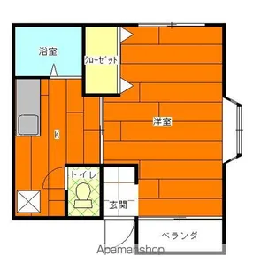ボナールK【201号室】の間取り