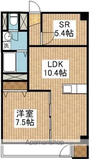 第二湖南グリーンハイツ【4階】の間取り