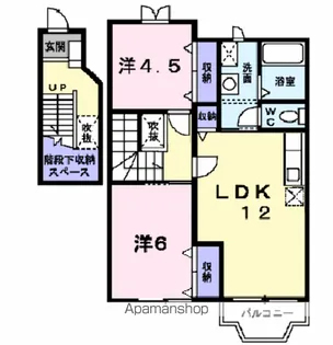 プラティークⅠ【2階】の間取り