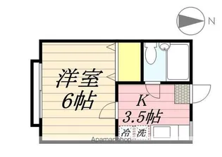 アイオワ【2階】の間取り