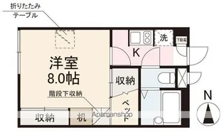 サンライズ百石【2階】の間取り
