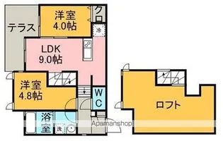 CB和白オーシャンアクア【1階】の間取り