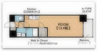 PHOENIX難波EAST【9階】の間取り