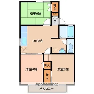 セジュール舘Ⅴ【2階】の間取り