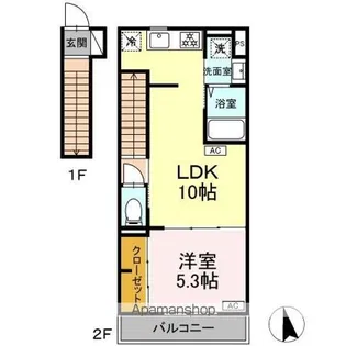 グラナーデ成城学園前B【2階】の間取り