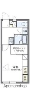 レオパレスくらのまち【101号室】の間取り